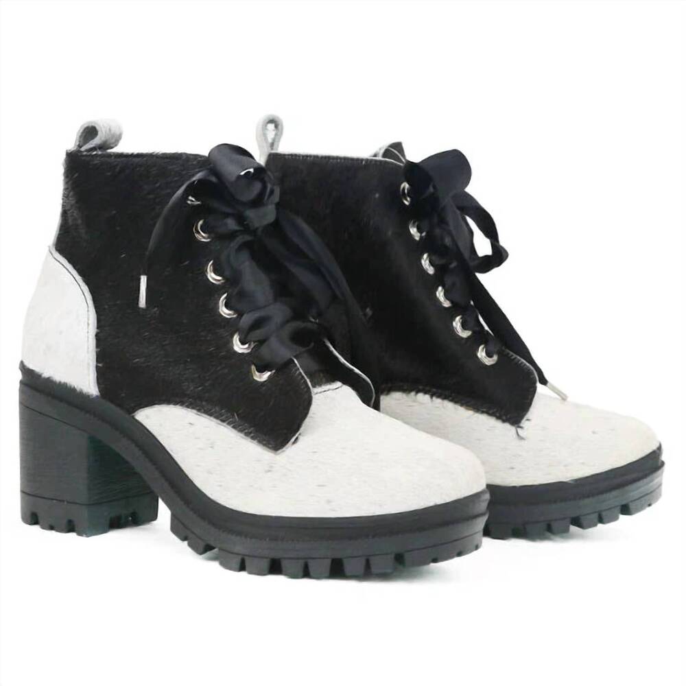 NEW ALCALA'S BOOTS women's alondra cowhide boots in black